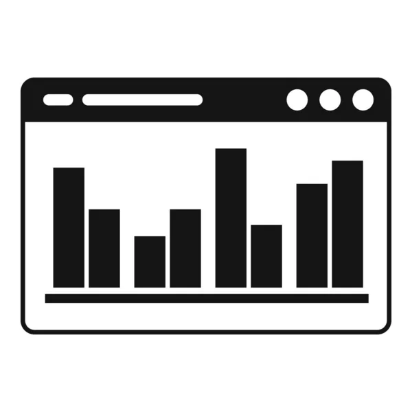 Business grafico di confronto icona semplice vettore. Confronto scala — Vettoriale Stock