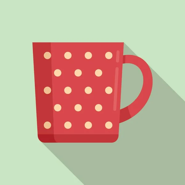 Taza expreso icono vector plano. Taza de café — Vector de stock