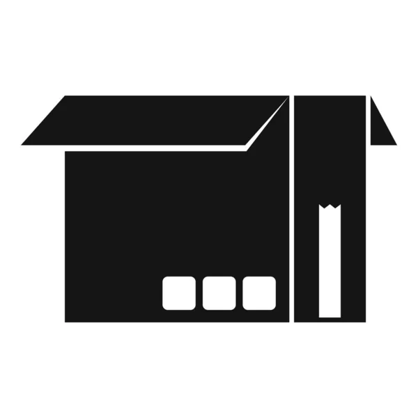 Projekt-Box-Symbol einfacher Vektor. Aufbewahrungsbox — Stockvektor