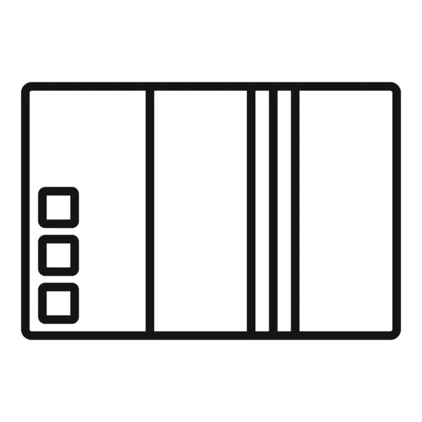 Boîte de livraison icône contour vecteur. Paquet de carton — Image vectorielle