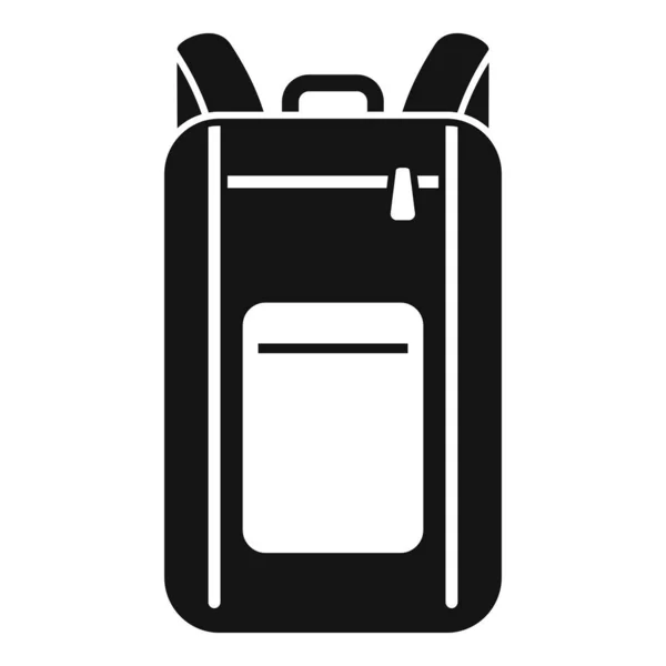Laptop bag icona semplice vettore. Zaino caso — Vettoriale Stock