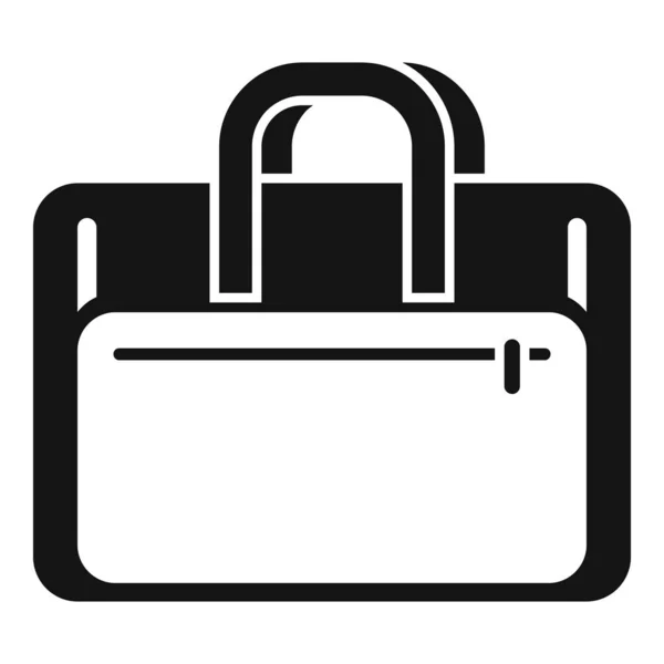Portátil caso icono vector simple. Bolso maletín — Vector de stock