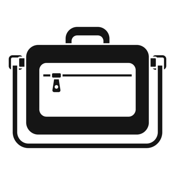 Moderne Laptop-Tasche Symbol einfachen Vektor. Rucksacktasche — Stockvektor