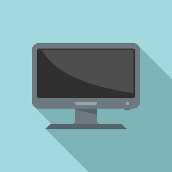 Vettore piatto icona monitor web. Computer schermo — Vettoriale Stock