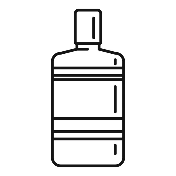 Listerine mouthwash icon outline vector. Wash mouth — Stock Vector