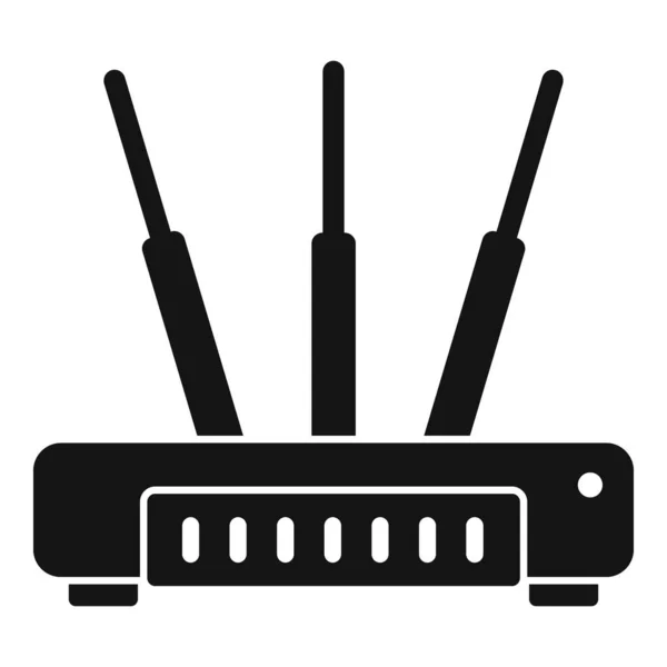 Icono de módem informático vector simple. Router Wifi — Vector de stock