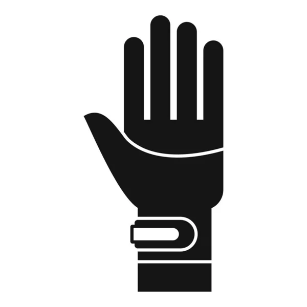 Arm verband pictogram eenvoudige vector. Handletsel — Stockvector