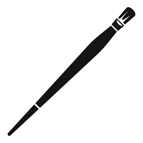 Paintbrush icon simple vector. Nib tool — Stock Vector