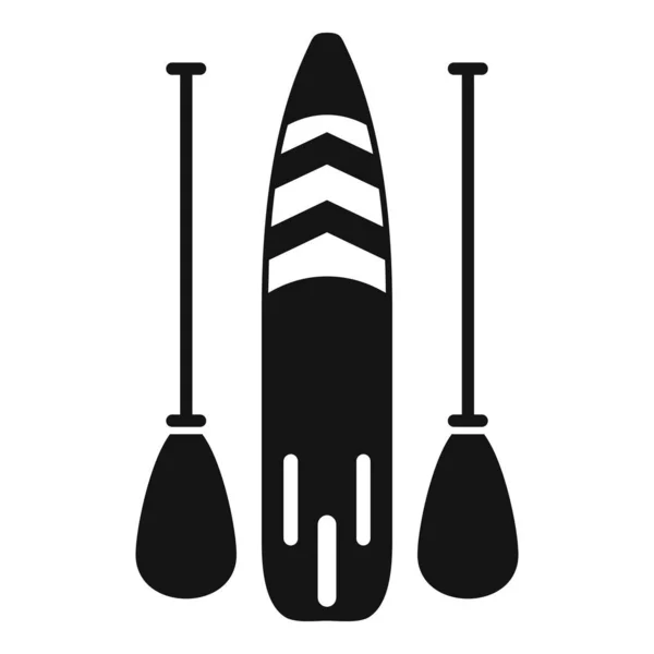 Sup icône paddleboard vecteur simple. Planche à pagaie — Image vectorielle
