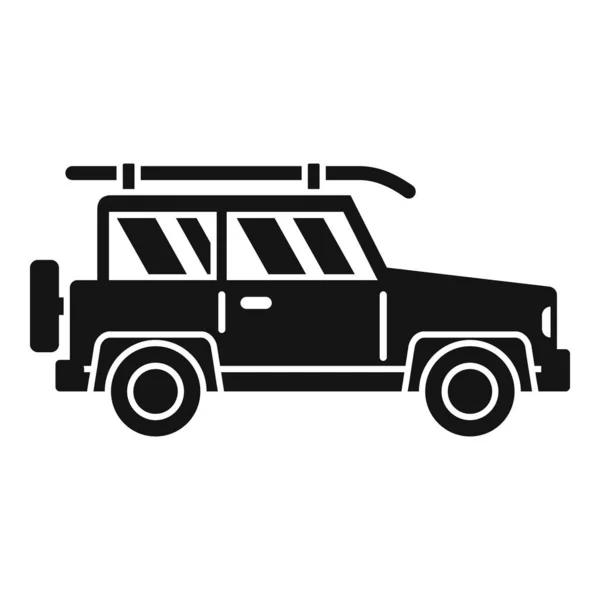 Sup surf jeep icône simple vecteur. Panneau debout — Image vectorielle