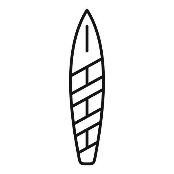Sup carte icône contour vecteur. Support de surf — Image vectorielle