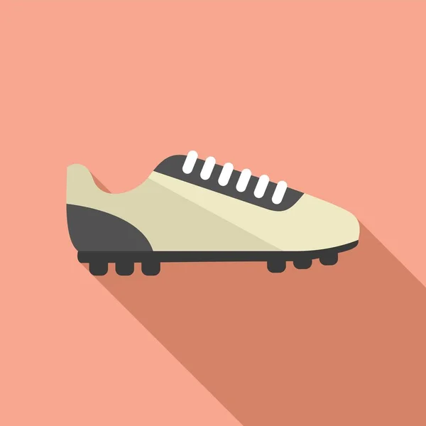 Futbol çizmesi düz vektörü. Futbol ayakkabısı. — Stok Vektör