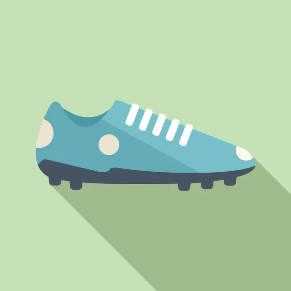 Football boot icon flat vector. Sport shoe — Stock Vector