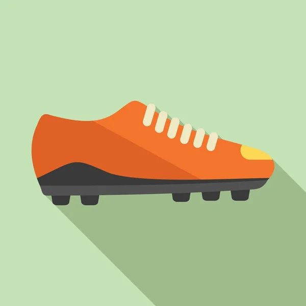 Athletic boot icon flat vector. Sport shoe