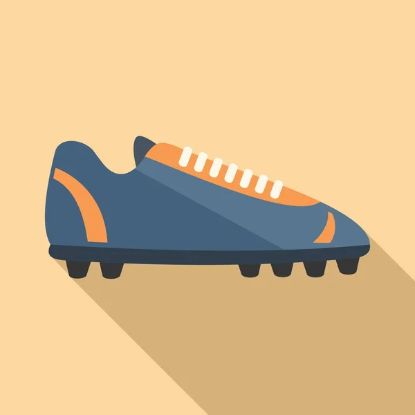 Spike boot icon flat vector. Sport shoe — Stock Vector
