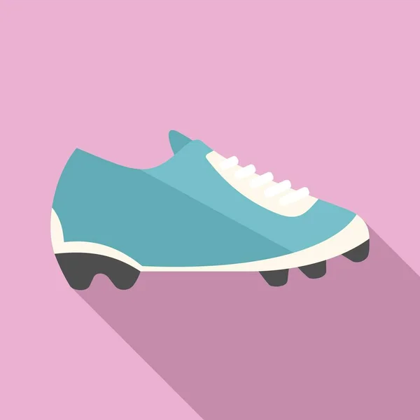 Ayakkabı bot ikonu düz vektör. Futbol ayakkabısı. — Stok Vektör