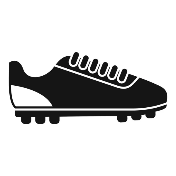 Icono de arranque de fútbol vector simple. Zapato de fútbol — Archivo Imágenes Vectoriales