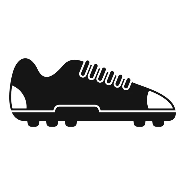 Futbol botu sivri sivri sivri simge basit bir vektör. Futbol ayakkabısı. — Stok Vektör