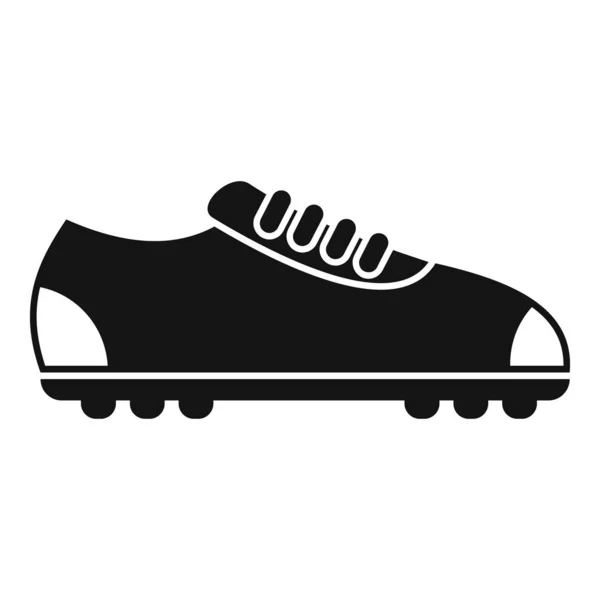 Baskets de football icône vecteur simple. Chaussure de sport — Image vectorielle