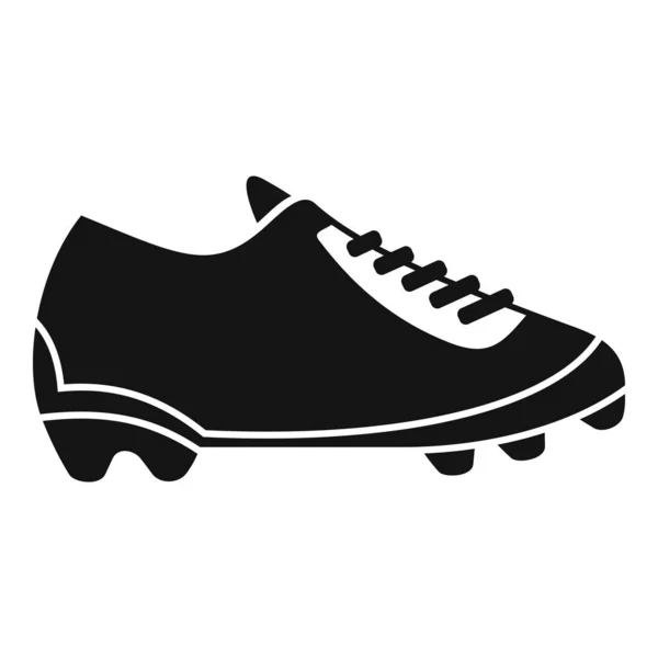 Calzado icono de la bota vector simple. Zapato de fútbol — Archivo Imágenes Vectoriales