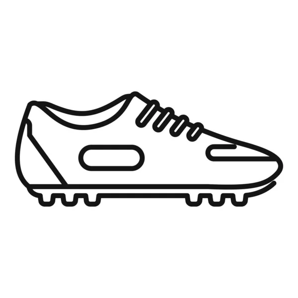 Football shoe icon outline vector. Sport pair — Stock Vector