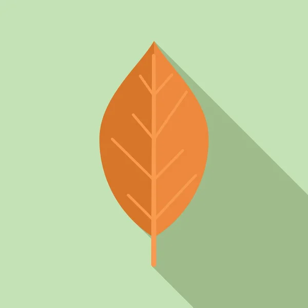 Ağaç yaprağı simgesi düz vektör. Sonbahar Sonbaharı — Stok Vektör