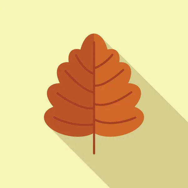 Autumn leaves icon flat vector. Fall leaf — Stock Vector