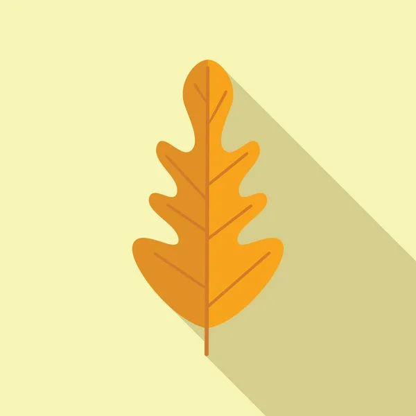 September blad pictogram vlakke vector. Herfstval — Stockvector