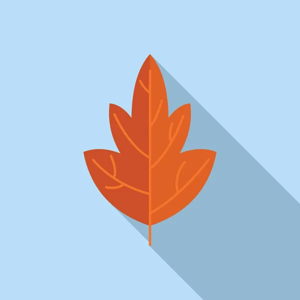 Vecteur plat d'icône de feuille d'automne. Feuilles d'arbres — Image vectorielle