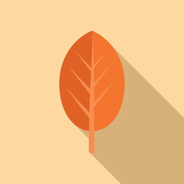 Ícone de árvore de folha redonda vetor plano. Folha ecológica — Vetor de Stock
