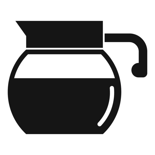 Jednoduchý vektor ikony hrnce kávy. Horký nápoj — Stockový vektor