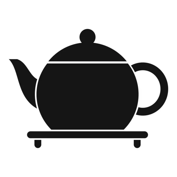 Japonský čajový hrnec ikona jednoduchý vektor. Horký nápoj — Stockový vektor