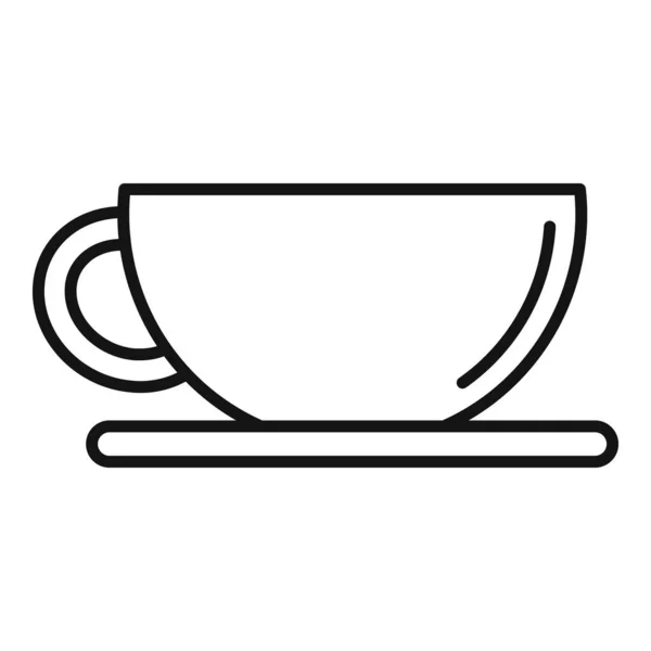 Citrus tea csésze ikon vázlat vektor. Forró ital — Stock Vector