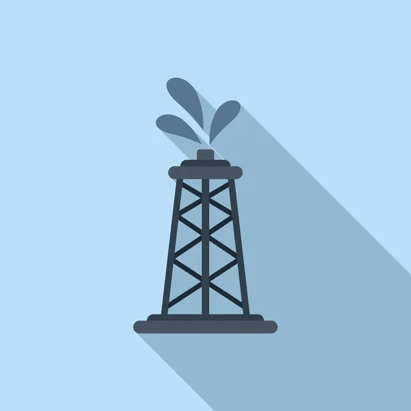 Ícone da torre de gasolina vetor plano. Desastre global — Vetor de Stock