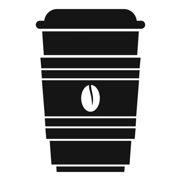 에스프레소 커피 컵 아이콘 단순 벡터입니다. 레스토랑 카페 — 스톡 벡터
