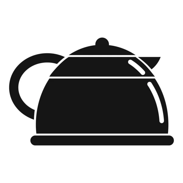 Стеклянный кофейник значок простой вектор. Чашка эспрессо — стоковый вектор
