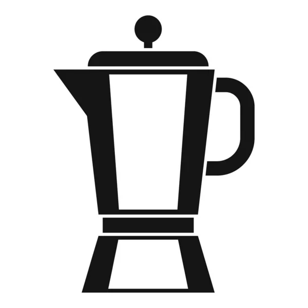 Buharda kahve ikonu basit bir vektör. Cafe sıcak. — Stok Vektör