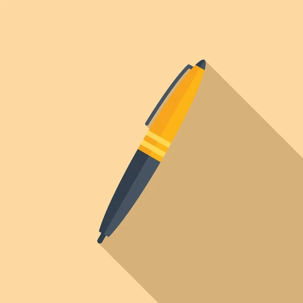 Ofis kalem simgesi düz vektör. Kağıt metin — Stok Vektör