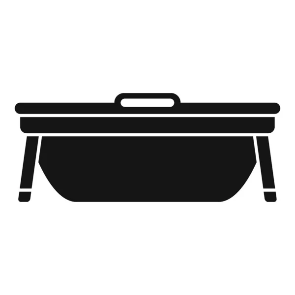 Pie de baño icono del equipo vector simple. Spa pies — Vector de stock