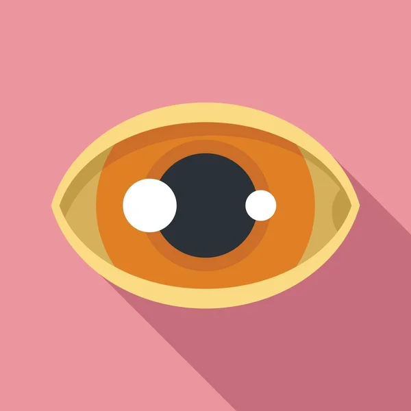 Icono de mirada ojo vector plano. Vista de la vista — Vector de stock