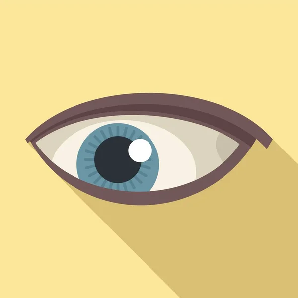 Augen Gesundheit Symbol flachen Vektor. Weitblick — Stockvektor