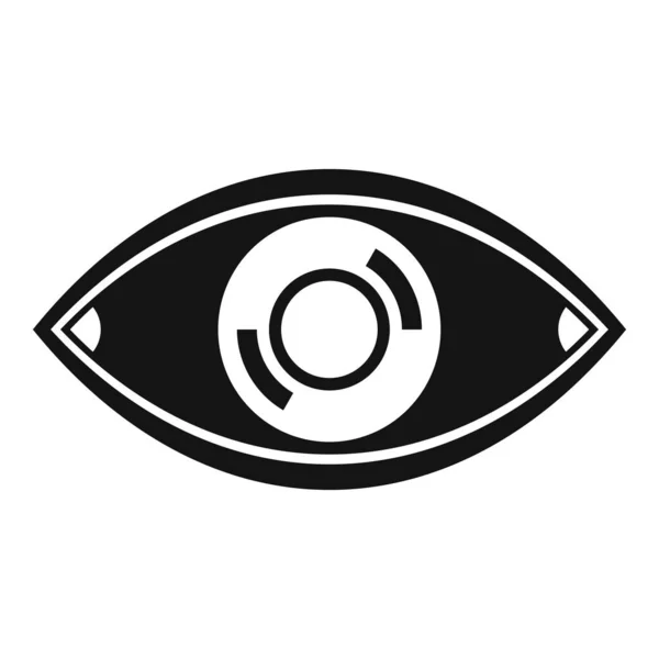 Eyeball icon simple vector. View eye — Stock Vector