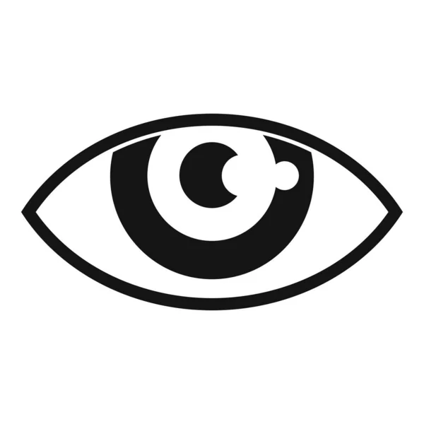 Προσοχή εικονίδιο μάτι απλό διάνυσμα. Όραμα ματιά — Διανυσματικό Αρχείο