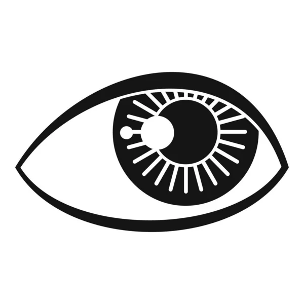 Icono de ojo pensante vector simple. Ser humano ver — Archivo Imágenes Vectoriales