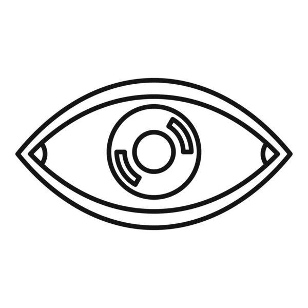 Eye vision icoon omtrek vector. Uitzicht blik — Stockvector