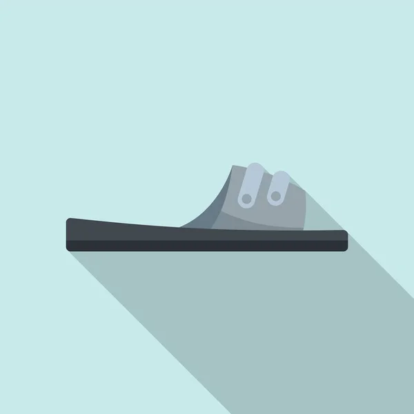 Kadın sandalet ikonu düz vektör. Yaz fiyaskosu — Stok Vektör