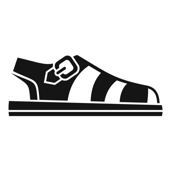 Jednoduchý vektor ikony sandálové boty. Ženské střevíčky — Stockový vektor
