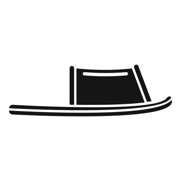 Sandale pantoufles icône vecteur simple. Babouche femme — Image vectorielle