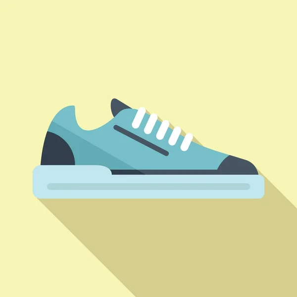 Zapatilla zapatilla icono vector plano. Ejecutar calzado — Vector de stock