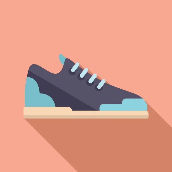 Sneaker icône de mode vecteur plat. Chaussure de sport — Image vectorielle